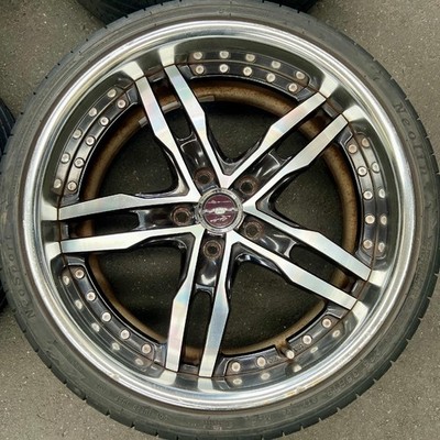 JDM Aftermarket wheels with tires repair required: KYOHO AME Shallen X (No Tires) - Image 5