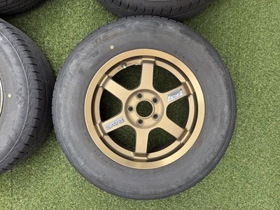 JDM RAYS VOLK RACING TE37 15x6.5J +45 5H100 Bronze 205/70R15 4-Wheel Set br R (No Tires) - Image 5