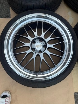 JDM BBS LM21 aluminum wheels and tire set (No Tires) - Image 2