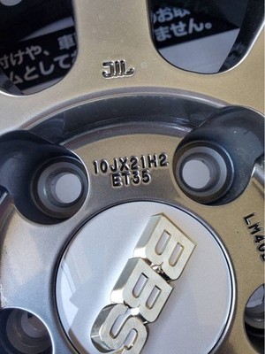 JDM BBS LM21 aluminum wheels and tire set (No Tires) - Image 10