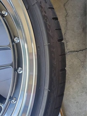 JDM BBS LM21 aluminum wheels and tire set (No Tires) - Image 11