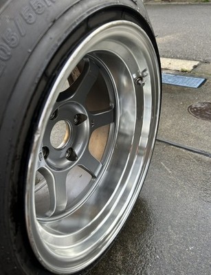 JDM RAYS TE37V 15x10J-25 Wheels with Tires 2-Wheel Set Deep Rim (No Tires) - Image 3