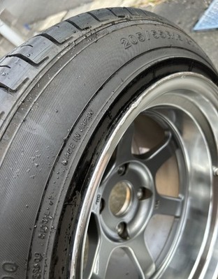 JDM RAYS TE37V 15x10J-25 Wheels with Tires 2-Wheel Set Deep Rim (No Tires) - Image 6