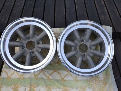 JDM RSWatanabe 14-inch 6.5j aluminum wheels 2-Wheel Set for older cars. (No Tires)