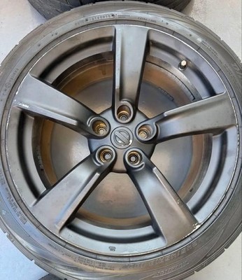 JDM Z34 early model genuine wheels and tire set 4 books (No Tires) - Image 4