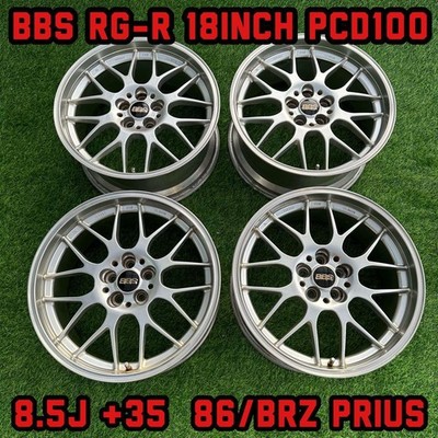 JDM BBS RG-R 18x8.5J PCD100 5 holes 86 RI-A (No Tires)