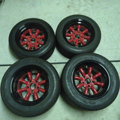 JDM RS Watanabe wheelset with Pirelli tires 15-inch. (No Tires)