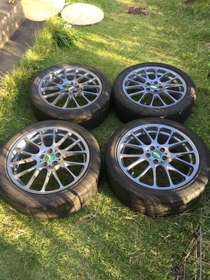 JDM BBS RE5005 Gun Gray 17x7J +48 + 215/45 tires (No Tires)