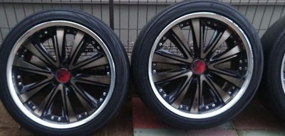 JDM AME Moderato Blaster 20-inch Tire 4-Wheel Set Blue Earth (No Tires) - Image 2