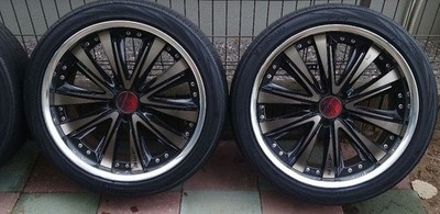 JDM AME Moderato Blaster 20-inch Tire 4-Wheel Set Blue Earth (No Tires) - Image 3