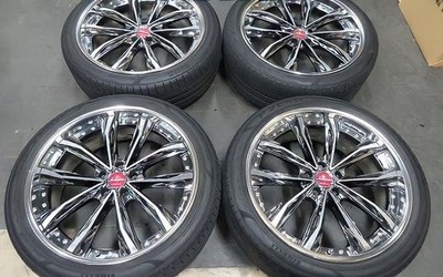 JDM 21-inch Weds Kranze 21-inch Wheel and Tire 4-Wheel Set (No Tires)