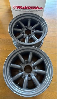 JDM Watanabe Wheels 2-Wheel Set A1470 7J14 (No Tires)