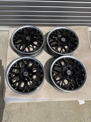JDM VW Genuine Wheels BBS RS772 4-Wheel Set 4H-100 15x6J+45 br BBS (No Tires)
