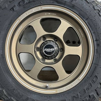 JDM ForgingRAYS VOLKRACING TE37XT 17x8J +20 6H PCD139.7 TOYO M/T LT 265 (No Tires) - Image 2