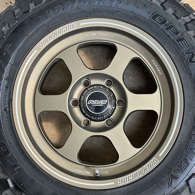 JDM ForgingRAYS VOLKRACING TE37XT 17x8J +20 6H PCD139.7 TOYO M/T LT 265 (No Tires) - Image 3