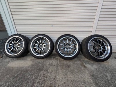 JDM CE28N 4-Wheel Set 18-inch 8.5J Offset +52 5-hole PCD 114.3 RAYS VOLK RAC (No Tires)