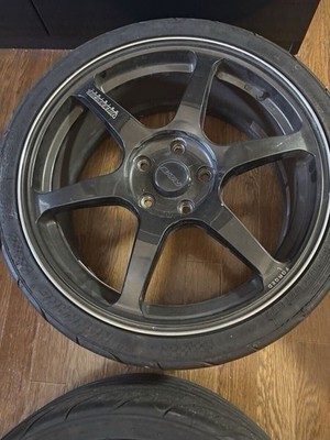 JDM RAYS wheels TE37 R18/7.5J/with tires br RAYS (No Tires) - Image 4