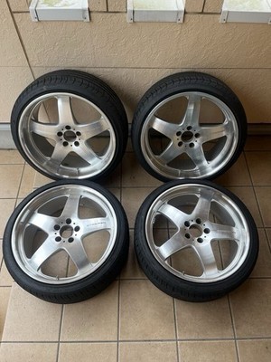JDM Rare WALD STREIFEN 4-Wheel Set 20x9J+37/10J+37 PCD114.3 5-hole GRENLANDER (No Tires)