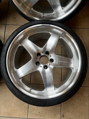 JDM Rare WALD STREIFEN 4-Wheel Set 20x9J+37/10J+37 PCD114.3 5-hole GRENLANDER (No Tires) - Image 3