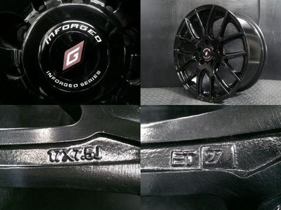 JDM 225/55R17 2014 Nexen WINGUARD ice2 Used wheels INFORGED 7.5J-17 5H (No Tires) - Image 9