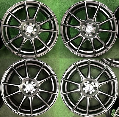 JDM 17Weds SPORT SA-25R Aftermarket Used Aluminum Wheels 4-hole PCD 10 (No Tires) - Image 2