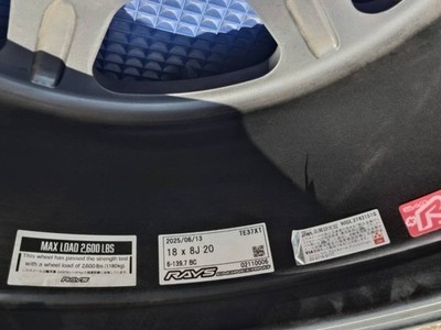 JDM RAYS VOLK RACING 18-inch br RAYS (No Tires) - Image 6