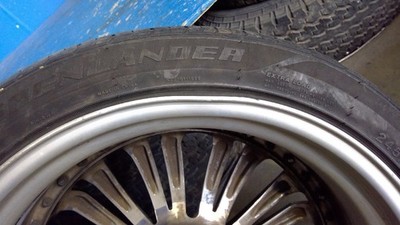 JDM S Weds Kranze Felsen Chrome 20x9J+37 PCD114.3 5-hole Numerous scra (No Tires) - Image 8