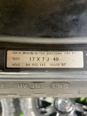 JDM RAYZ DAYTONA FDX F7 BFGoodrich 265/70 R17 17x7J/40/5H/PCD127 4-Way (No Tires) - Image 7