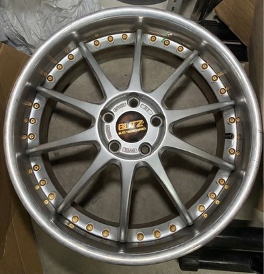 JDM Rare 19-inch BLITZ Technospeed Z1 wheels PCD 114.3 GT-R size R32 R (No Tires) - Image 10