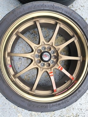 JDM Used forged wheels RAYS CE28N 18-inch 7.5J 5-hole PCD 100 +47 offs (No Tires) - Image 4