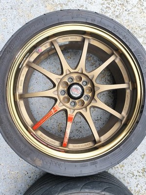 JDM Used forged wheels RAYS CE28N 18-inch 7.5J 5-hole PCD 100 +47 offs (No Tires) - Image 5