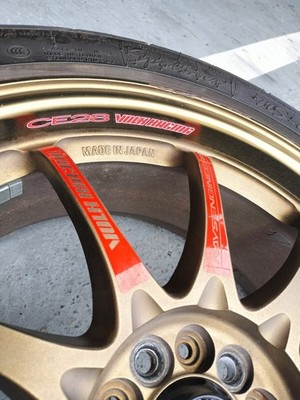 JDM Used forged wheels RAYS CE28N 18-inch 7.5J 5-hole PCD 100 +47 offs (No Tires) - Image 6