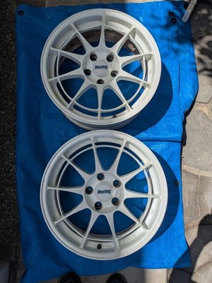 JDM ENKEI Racing NT03 17-inch Aluminum Wheel 4-Piece Set White br ENKE (No Tires) - Image 2