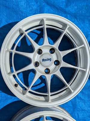 JDM ENKEI Racing NT03 17-inch Aluminum Wheel 4-Piece Set White br ENKE (No Tires) - Image 3