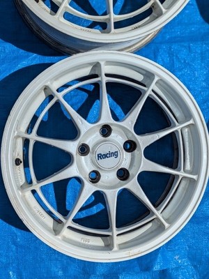 JDM ENKEI Racing NT03 17-inch Aluminum Wheel 4-Piece Set White br ENKE (No Tires) - Image 4