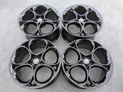 JDM Alfa Romeo Giulia Genuine 19-inch Gloss Black 4-Wheel Set (No Tires)