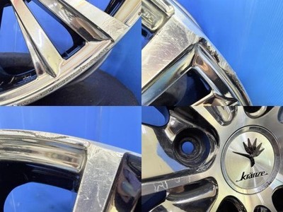 JDM Harrier CX-5 CX-8 4-Wheel Set WEDS Kranze Used Aluminum Wheels 195H (No Tires) - Image 6