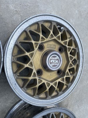 JDM Used VOLK 104-Wheel Set PCD110 4H 4.3B-10 Installed on a Life 360cc Old (No Tires) - Image 3