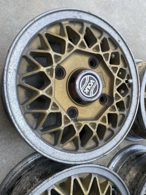 JDM Used VOLK 104-Wheel Set PCD110 4H 4.3B-10 Installed on a Life 360cc Old (No Tires) - Image 4