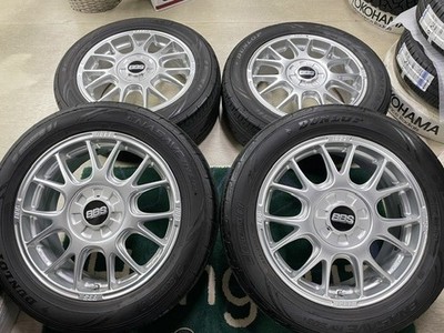 JDM Rare BBS RF317 17x7J +52 PCD112-5H 225/55R17 Dunlop Enasave RV503 w (No Tires)