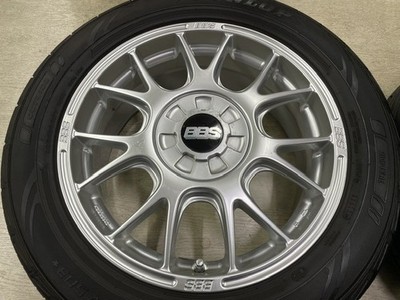 JDM Rare BBS RF317 17x7J +52 PCD112-5H 225/55R17 Dunlop Enasave RV503 w (No Tires) - Image 2