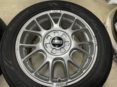 JDM Rare BBS RF317 17x7J +52 PCD112-5H 225/55R17 Dunlop Enasave RV503 w (No Tires) - Image 3