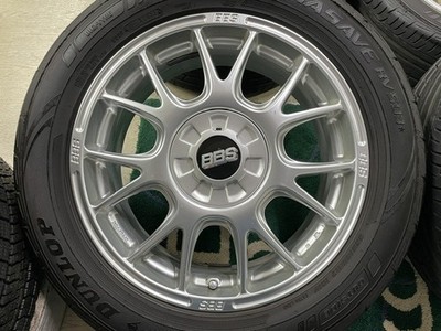 JDM Rare BBS RF317 17x7J +52 PCD112-5H 225/55R17 Dunlop Enasave RV503 w (No Tires) - Image 4