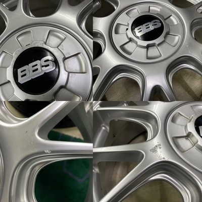 JDM Rare BBS RF317 17x7J +52 PCD112-5H 225/55R17 Dunlop Enasave RV503 w (No Tires) - Image 6