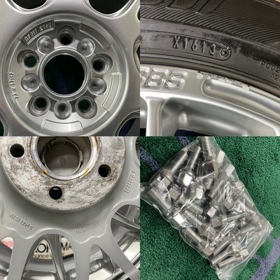 JDM Rare BBS RF317 17x7J +52 PCD112-5H 225/55R17 Dunlop Enasave RV503 w (No Tires) - Image 7