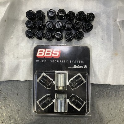 JDM BBS RF504 Wheels 7.5J +48 100 4-Wheel Set Black Nuts Lock Nuts Included (No Tires) - Image 2