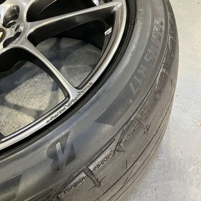 JDM BBS RF504 Wheels 7.5J +48 100 4-Wheel Set Black Nuts Lock Nuts Included (No Tires) - Image 7