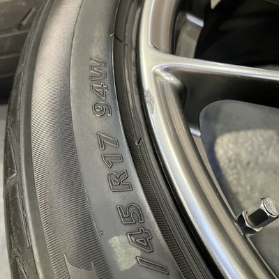 JDM BBS RF504 Wheels 7.5J +48 100 4-Wheel Set Black Nuts Lock Nuts Included (No Tires) - Image 10