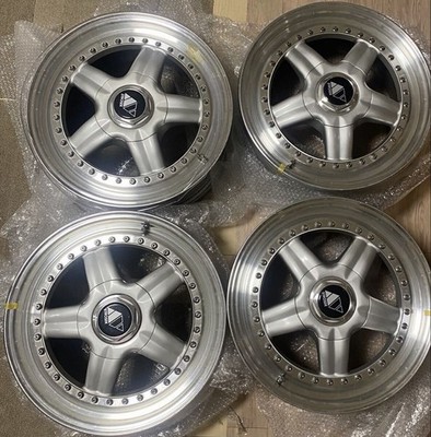 JDM BBS STROSEK-RS RX071 17x8.5J ET39 PCD114.3 Restored rebarreled cap (No Tires)