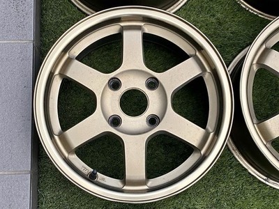 JDM Rare RAYS VOLK RACING TE37 15 6.5J+45 4H 114.3 Cappuccino Flush Fi (No Tires) - Image 3